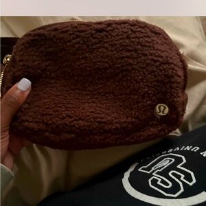 Brown lululemon belt bag